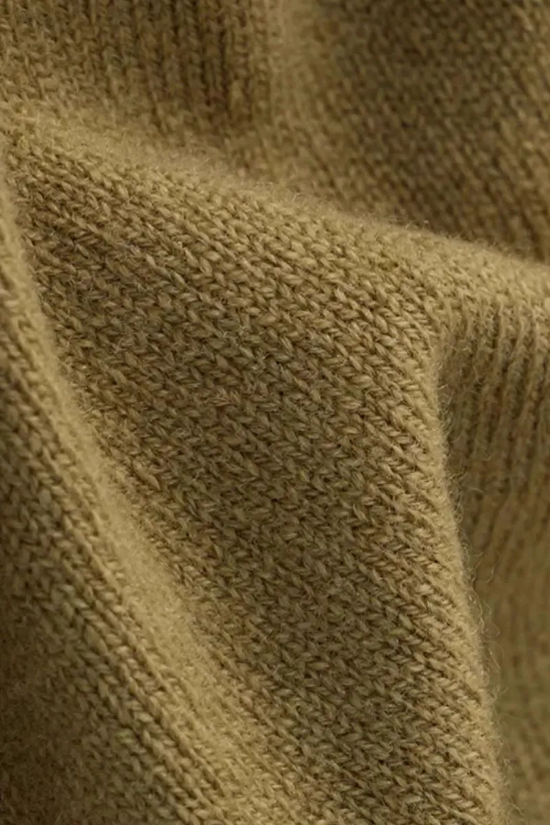 100 Merino Wool Crewneck Cardigan