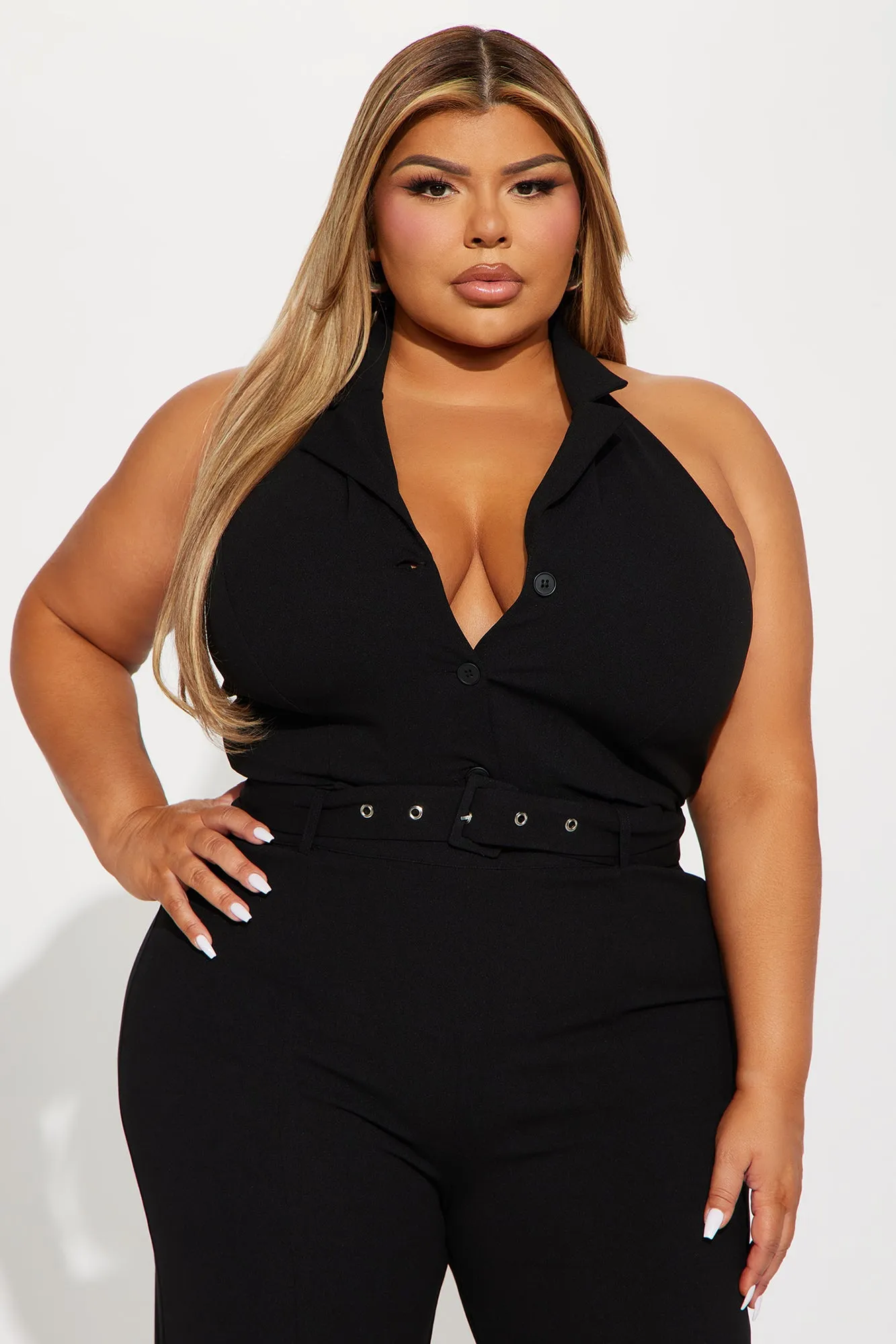 9AM Babe Jumpsuit  - Black