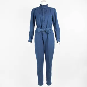 A.P.C. Denim Frilled Jumpsuit