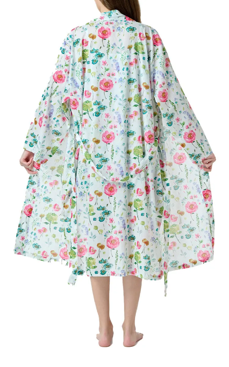 Arabella Sonia Cotton Robe in Vibrant Floral MD-75A1