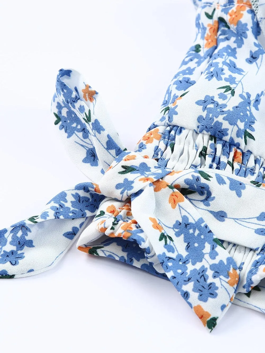 Beach-Ready Floral Print Two-Piece Set