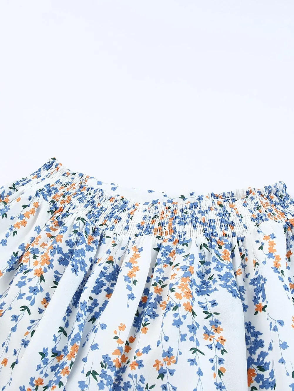 Beach-Ready Floral Print Two-Piece Set