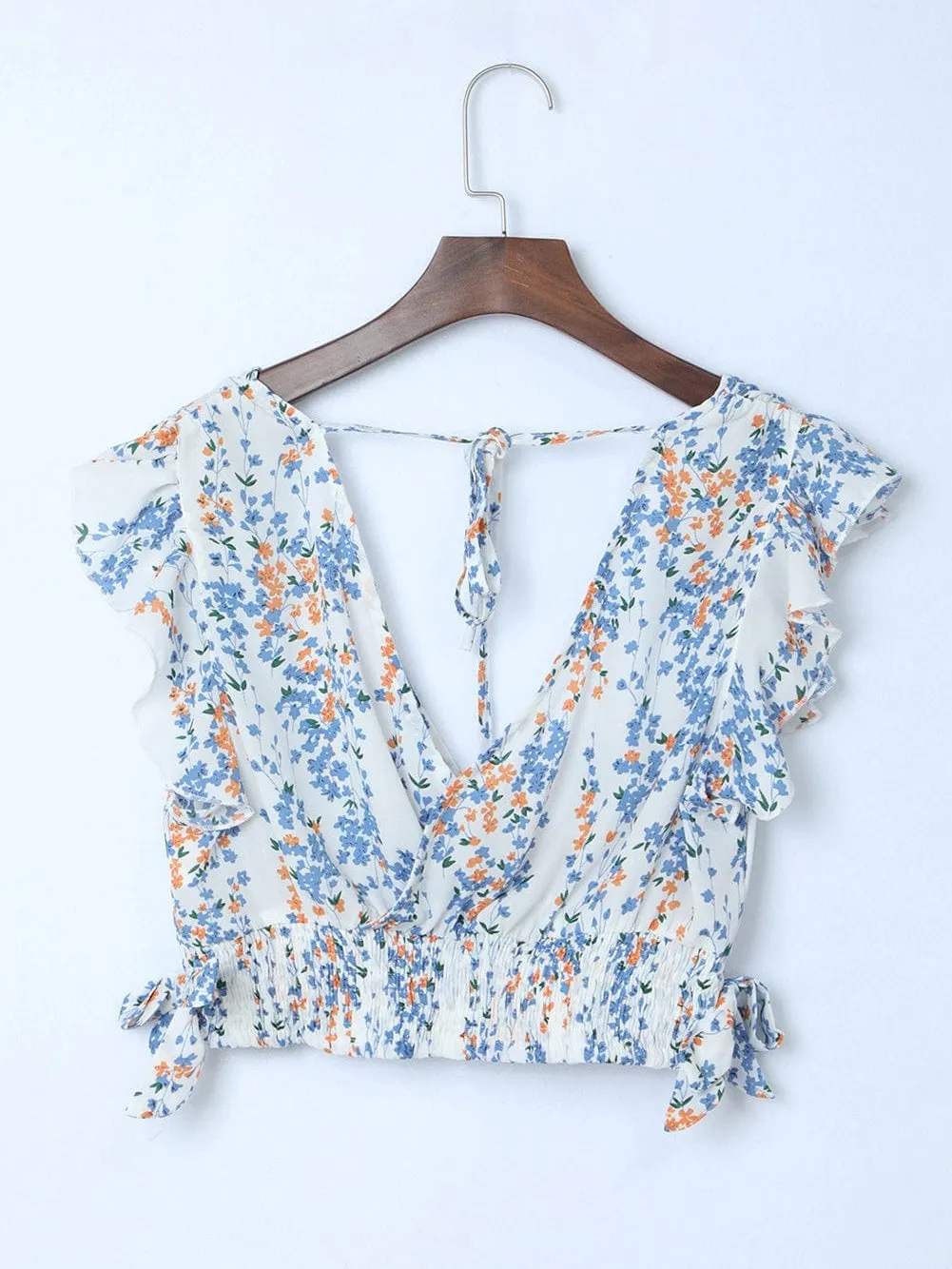 Beach-Ready Floral Print Two-Piece Set
