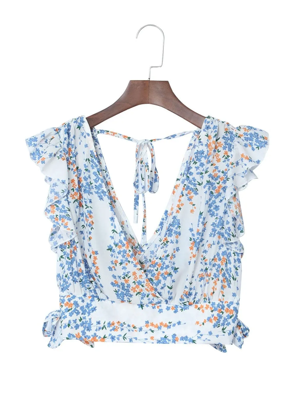 Beach-Ready Floral Print Two-Piece Set