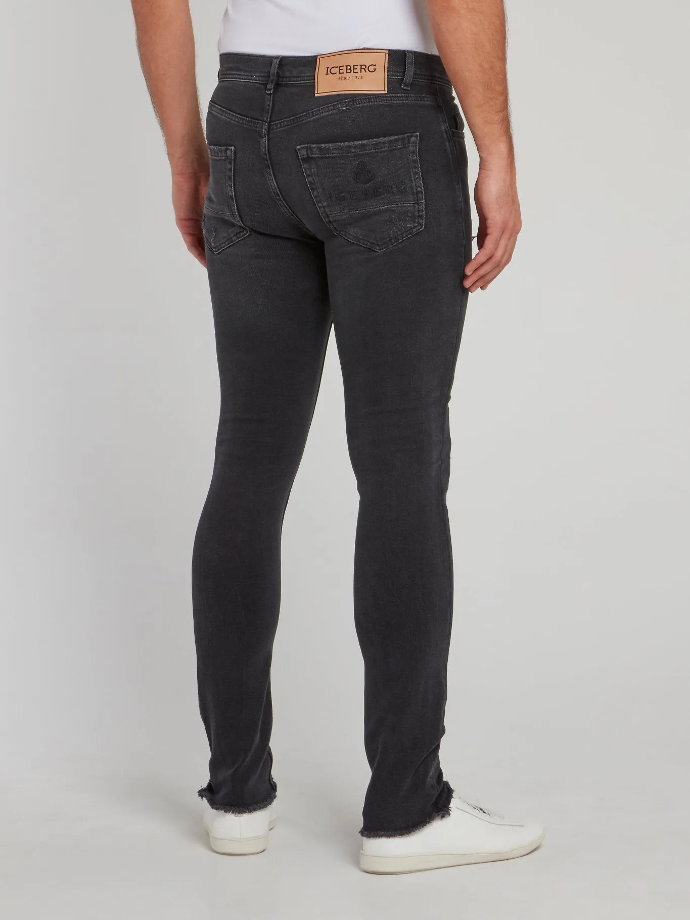 Black Distressed Skinny Jeans