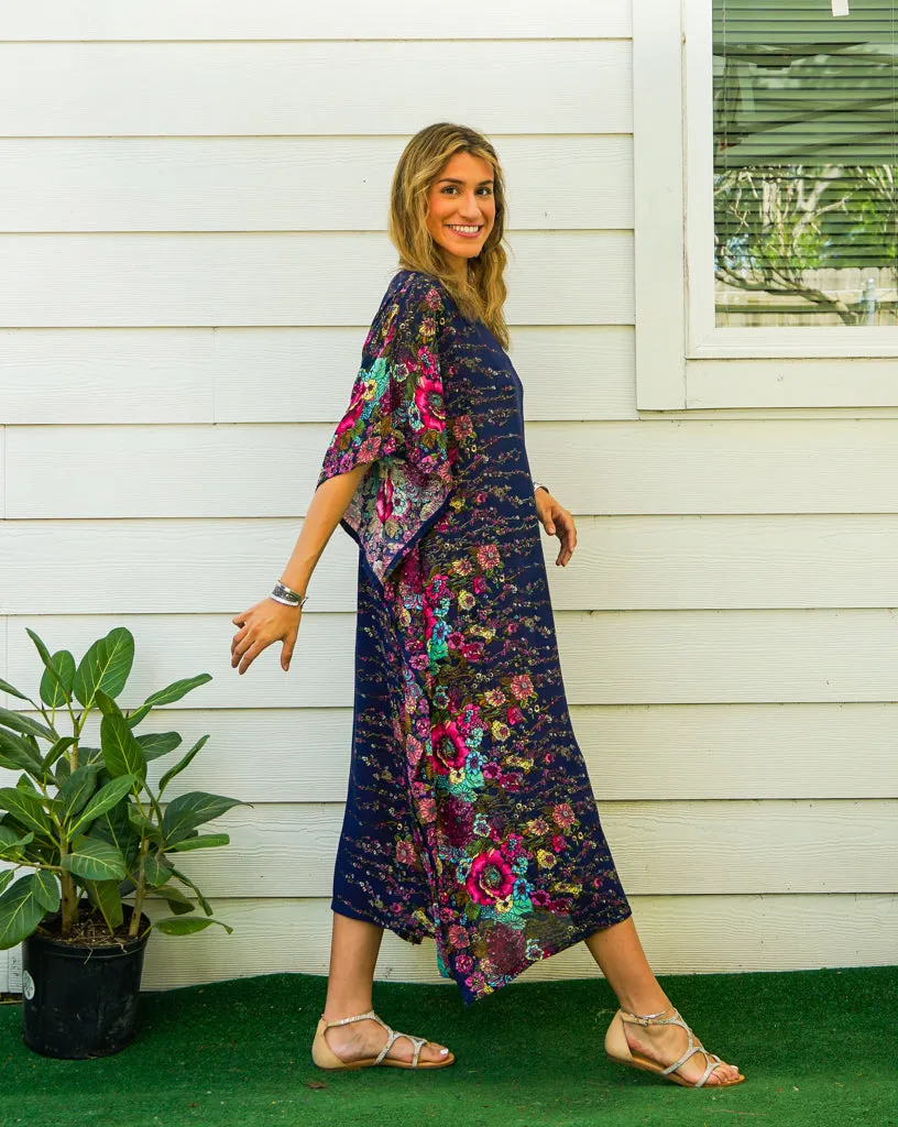 Blue Florals Kaftan
