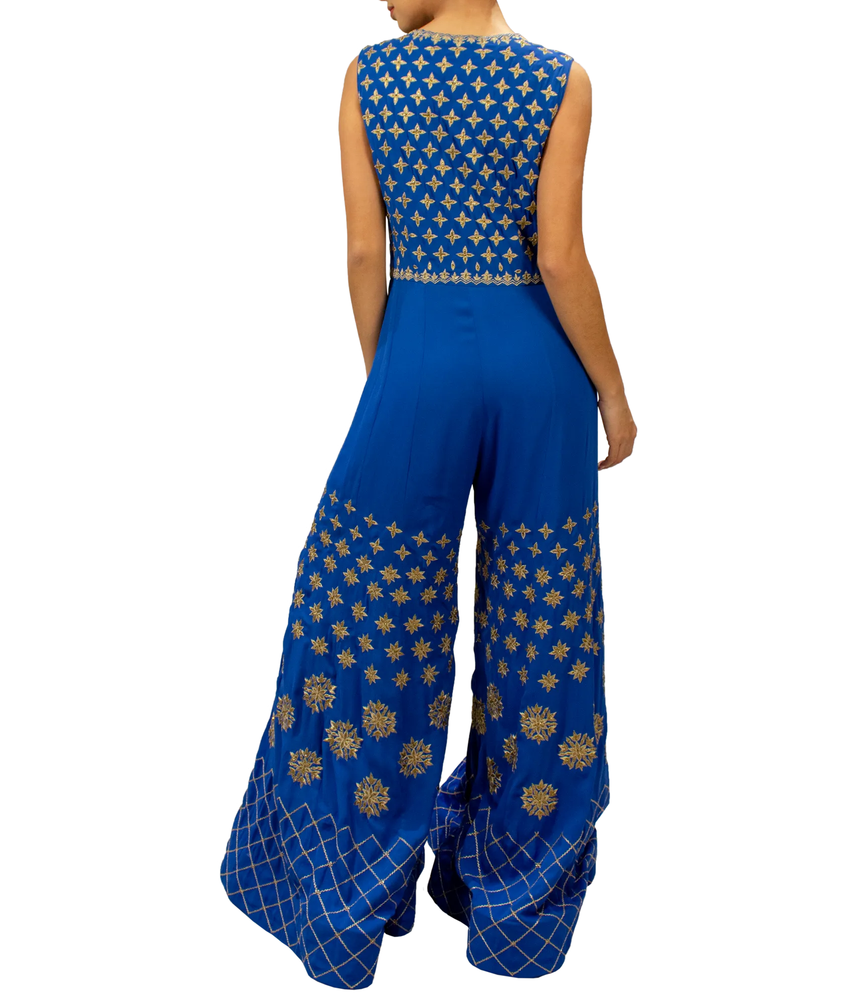 Blue jumpsuit