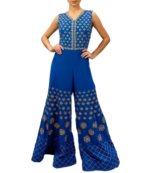 Blue jumpsuit