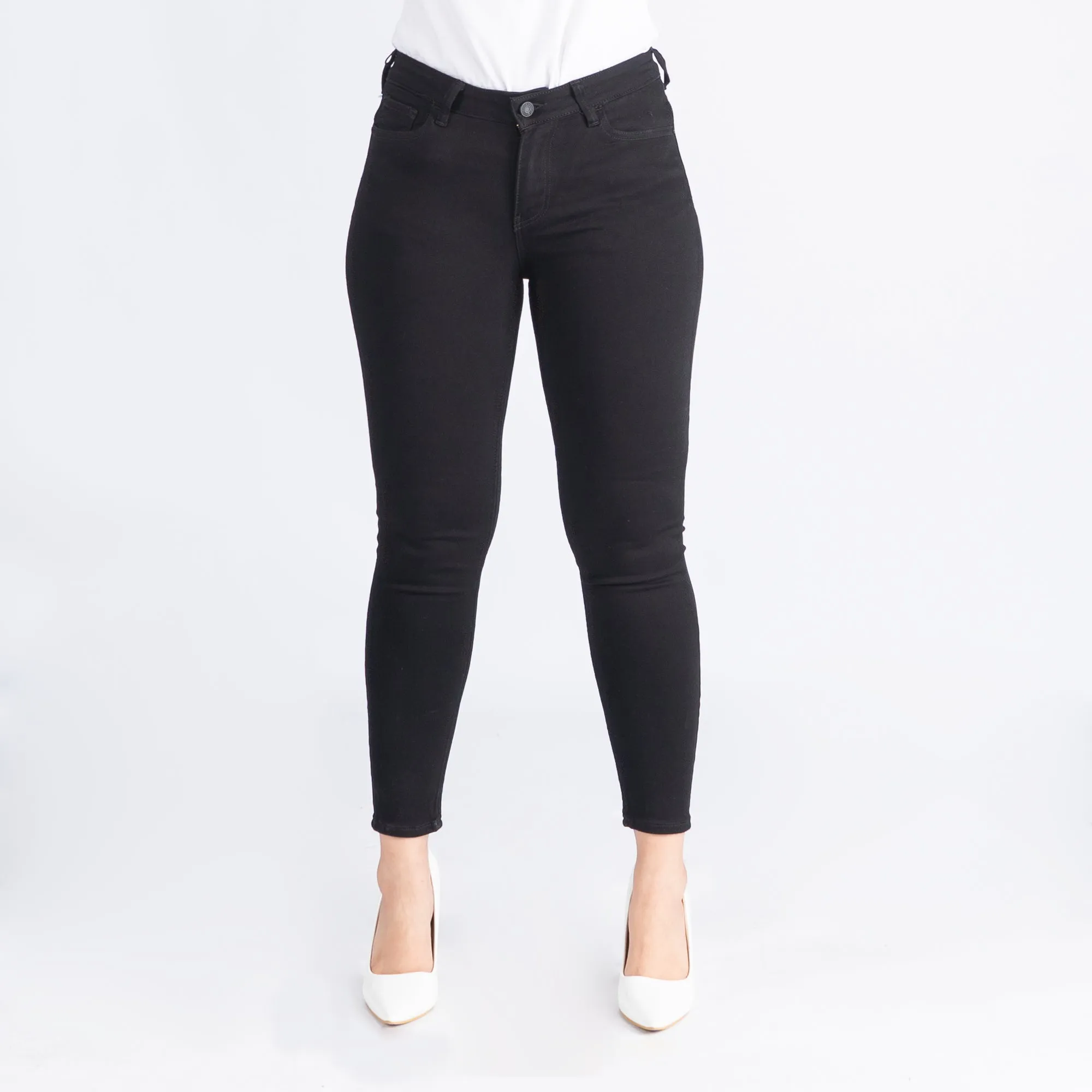 Bobson Japanese Ladies Basic Denim Extreme skinny Jeans for Women Trendy Fashion High Quality Apparel Comfortable Casual Pants for Women 149732 (Black)