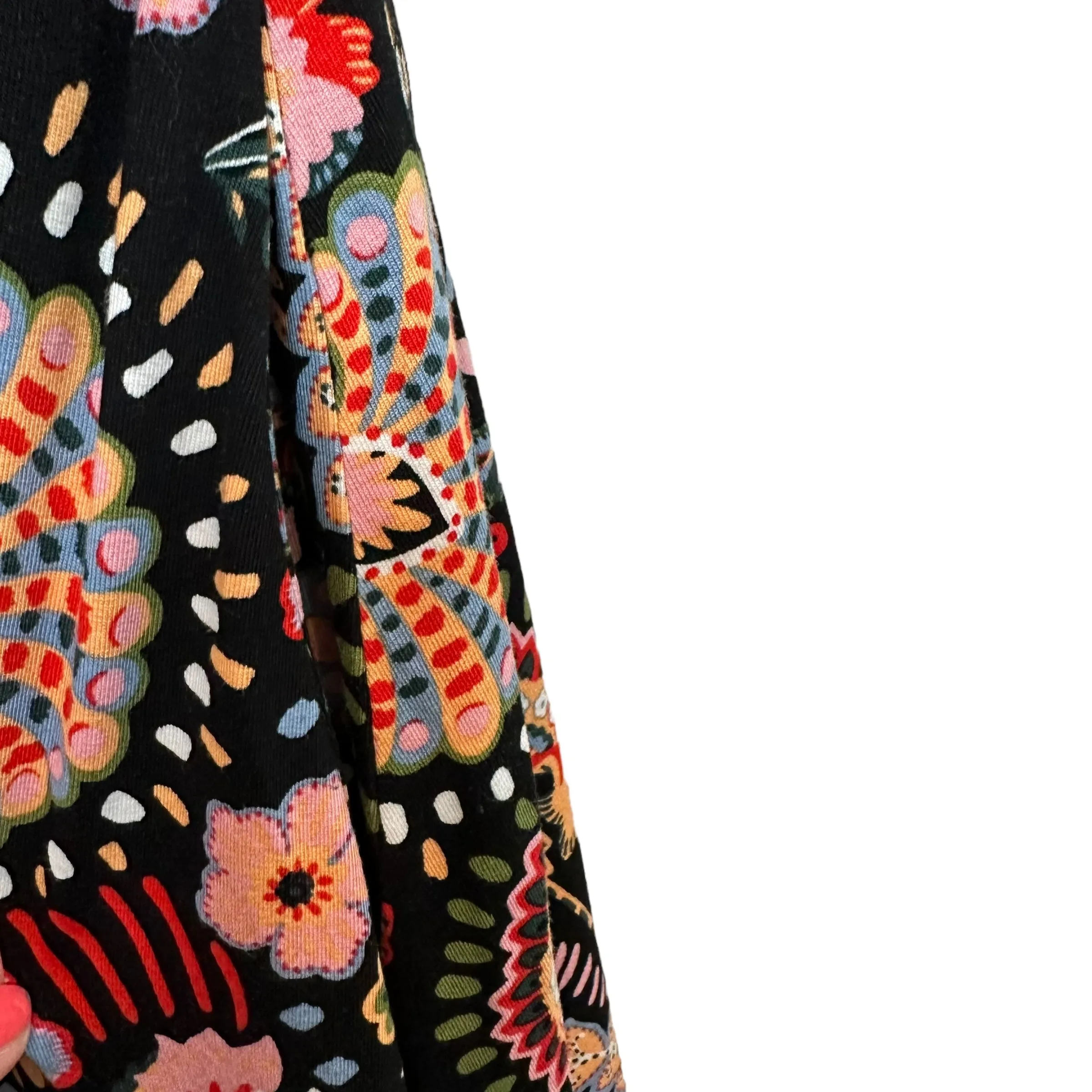 Boden Halter Neck Maxi Dress Floral Black Meadow Stretch Jersey 6