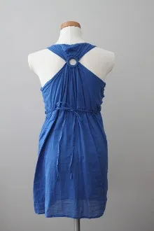 Cool Summer Lupine Blue Boho Dress