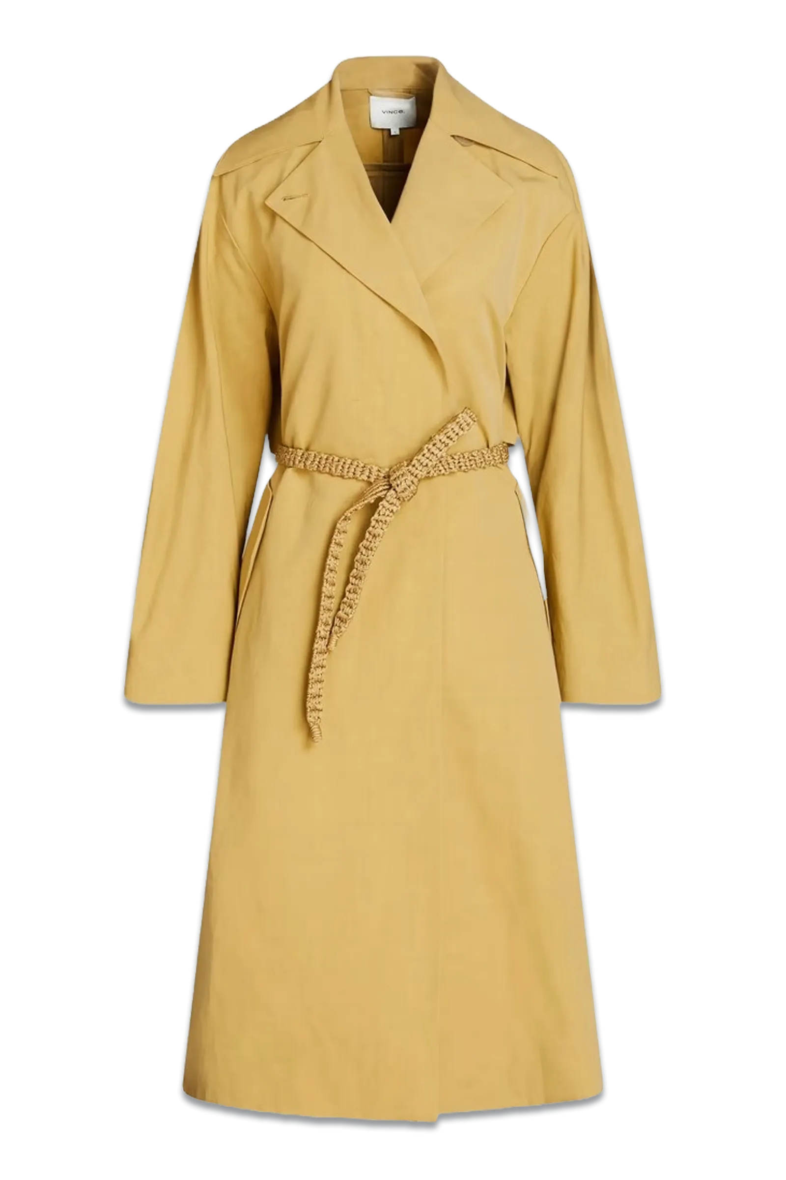 Cotton and Linen-Blend Trench Coat