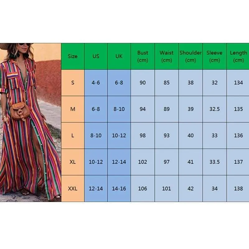 FashionSierra - Women's Boho Beach Summer Holiday Maxi Dress