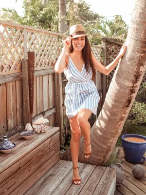 Gabriella Striped Sundress (Blue)