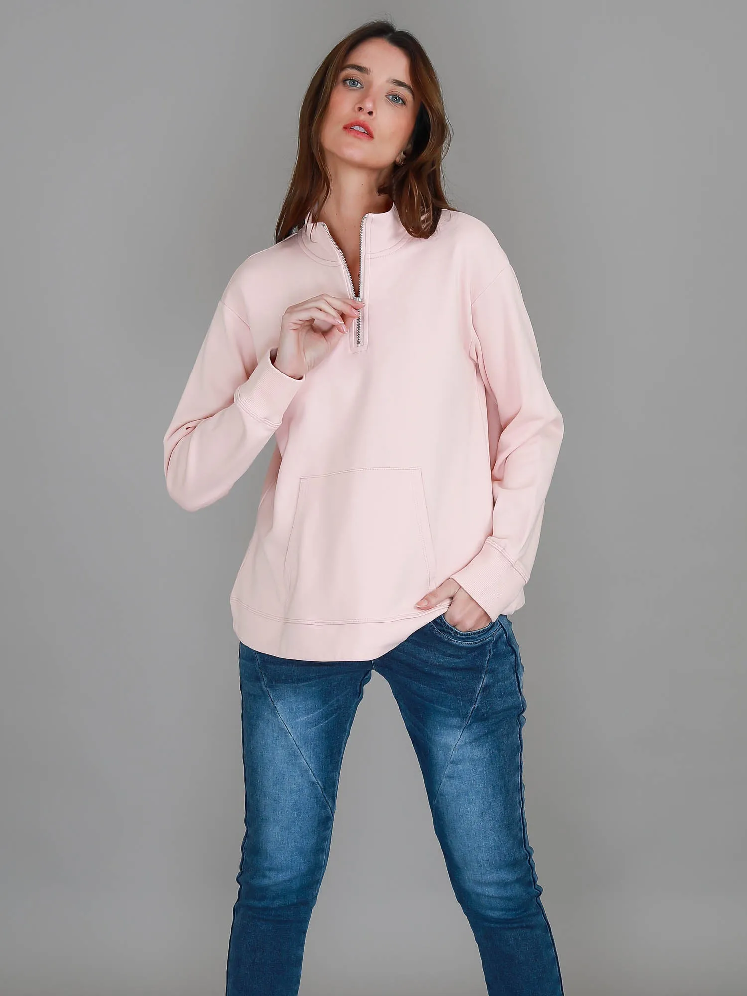 Gianna Half Zip Sweatshirt