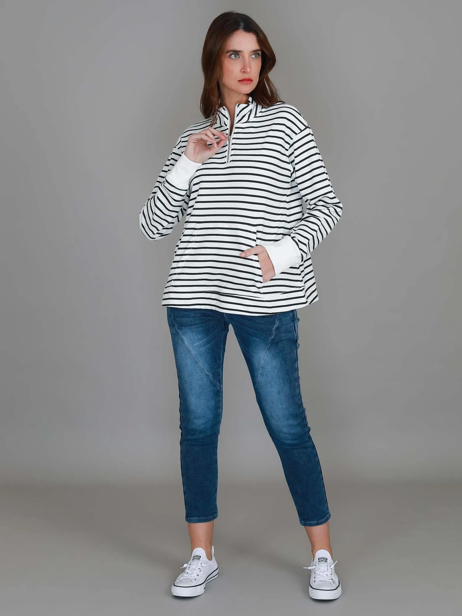 Gianna Half Zip Sweatshirt