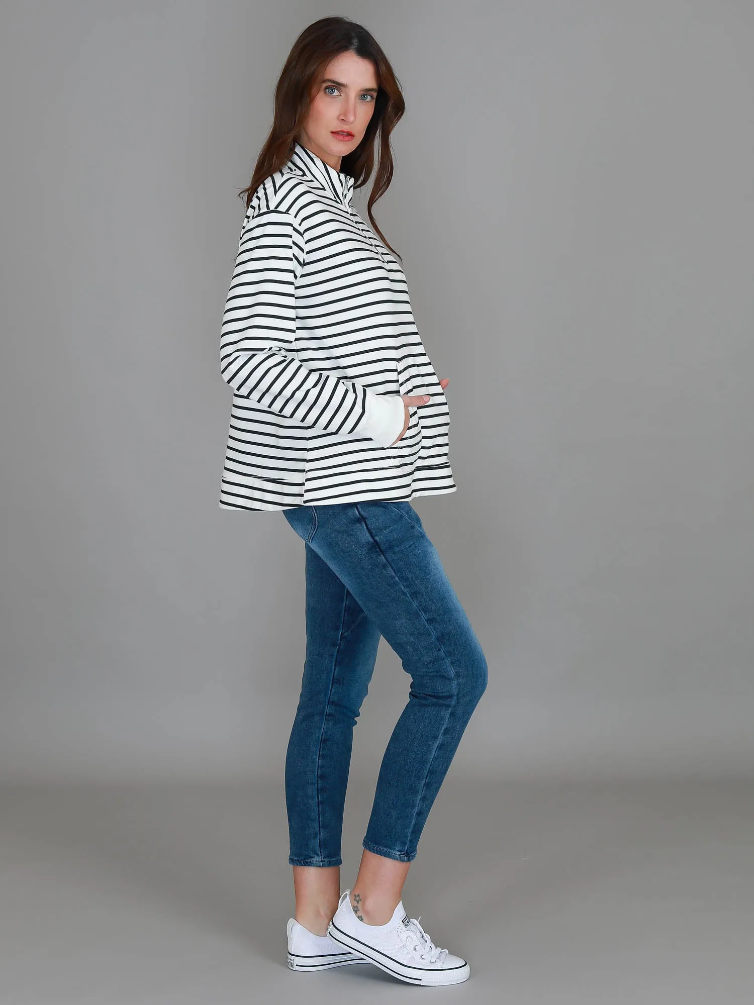 Gianna Half Zip Sweatshirt