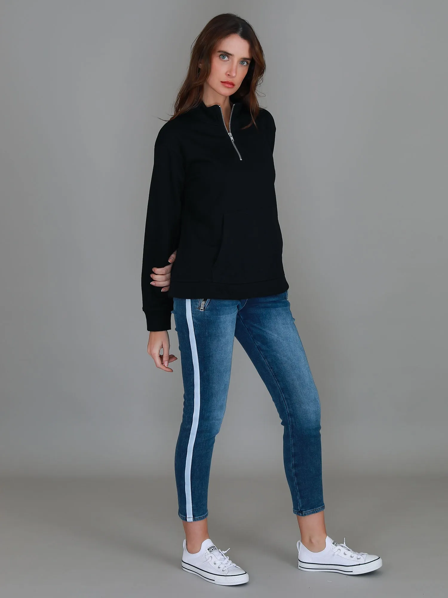 Gianna Half Zip Sweatshirt