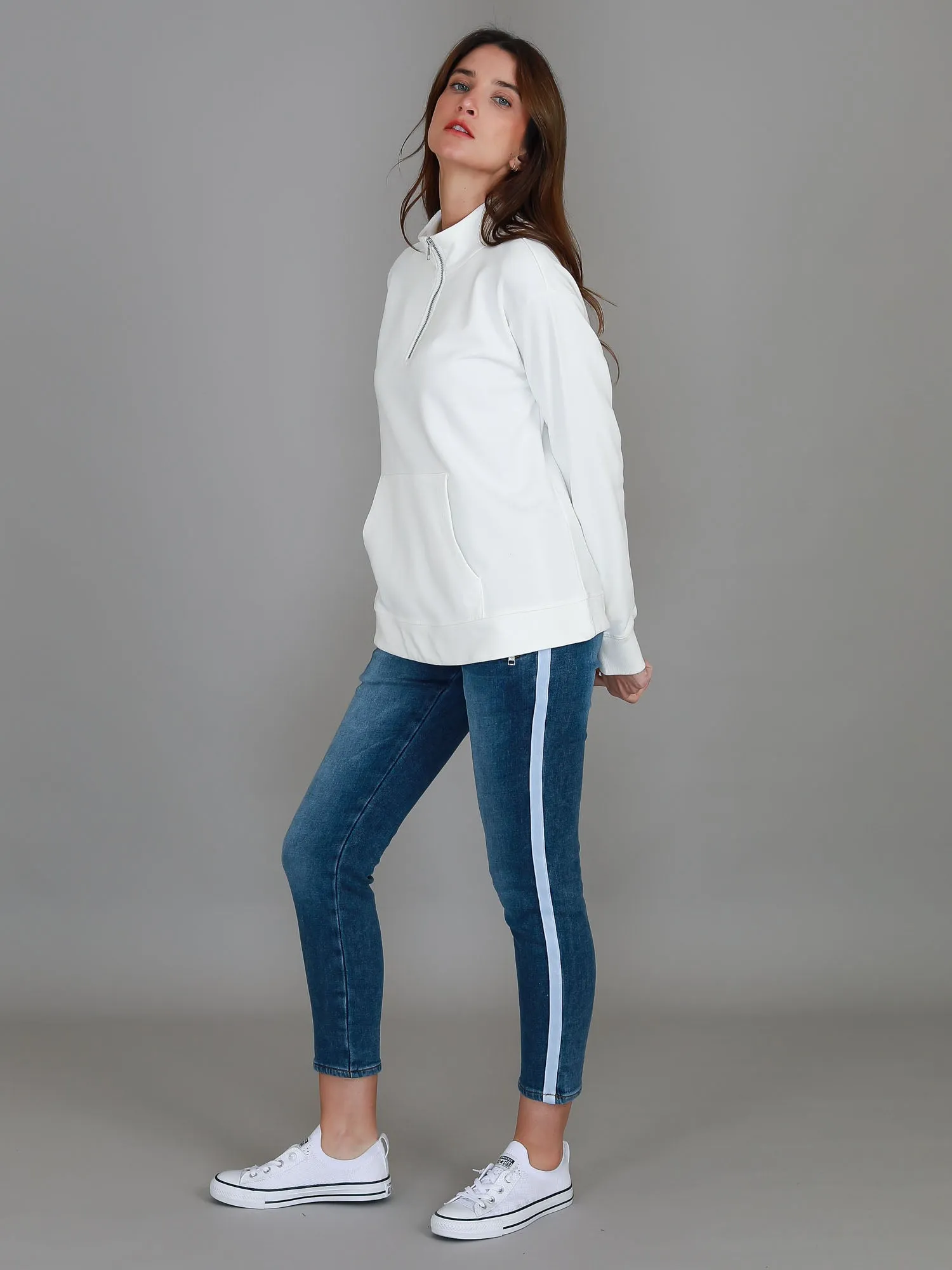 Gianna Half Zip Sweatshirt