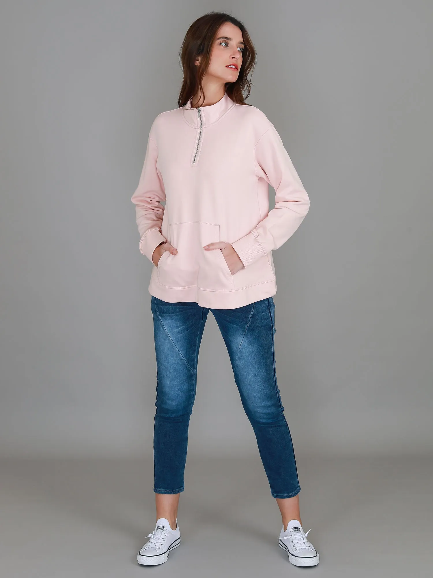 Gianna Half Zip Sweatshirt
