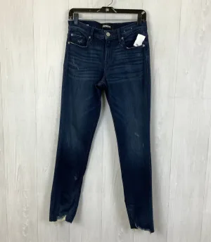 Jeans Cropped By Express In Blue Denim, Size: 6