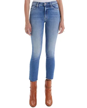 Mid Rise Dazzler Ankle Fray Jean in Riding The Cliffside