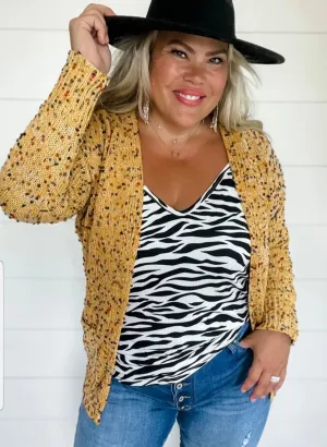 Miley Dot Cardigan *NEW SIZING*
