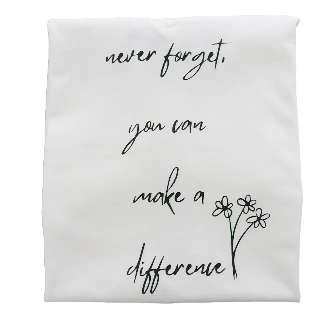 Never Forget Women's Graphic Tee - Organic GOTS Certified Peruvian Pima Cotton