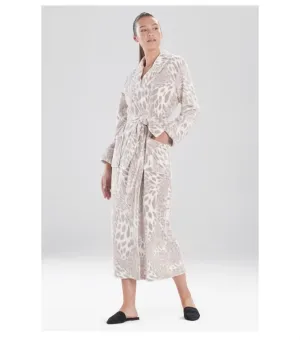 Plush Leopard Robe