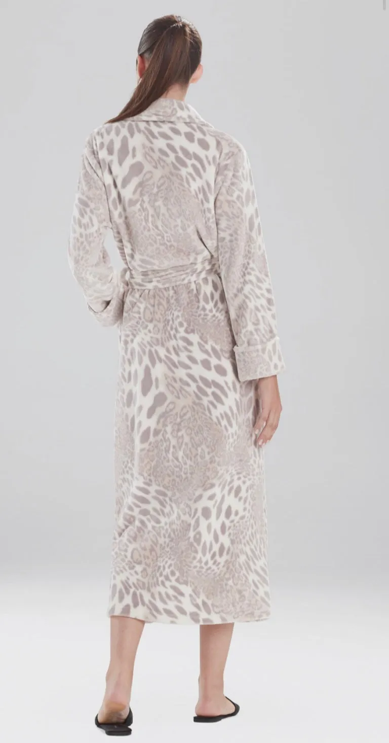 Plush Leopard Robe
