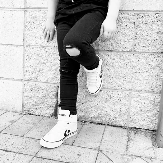 Ripped black jeans