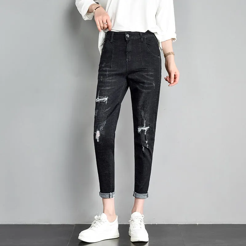 Ripped Boyfriend Jeans