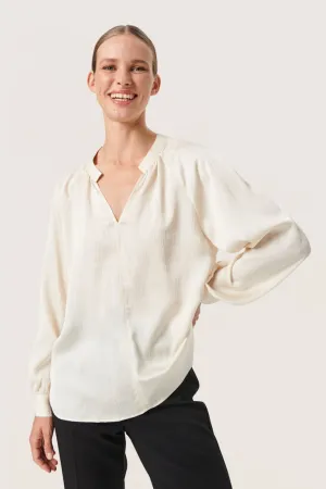 Soaked in Luxury Ioana Blouse in Irish Cream