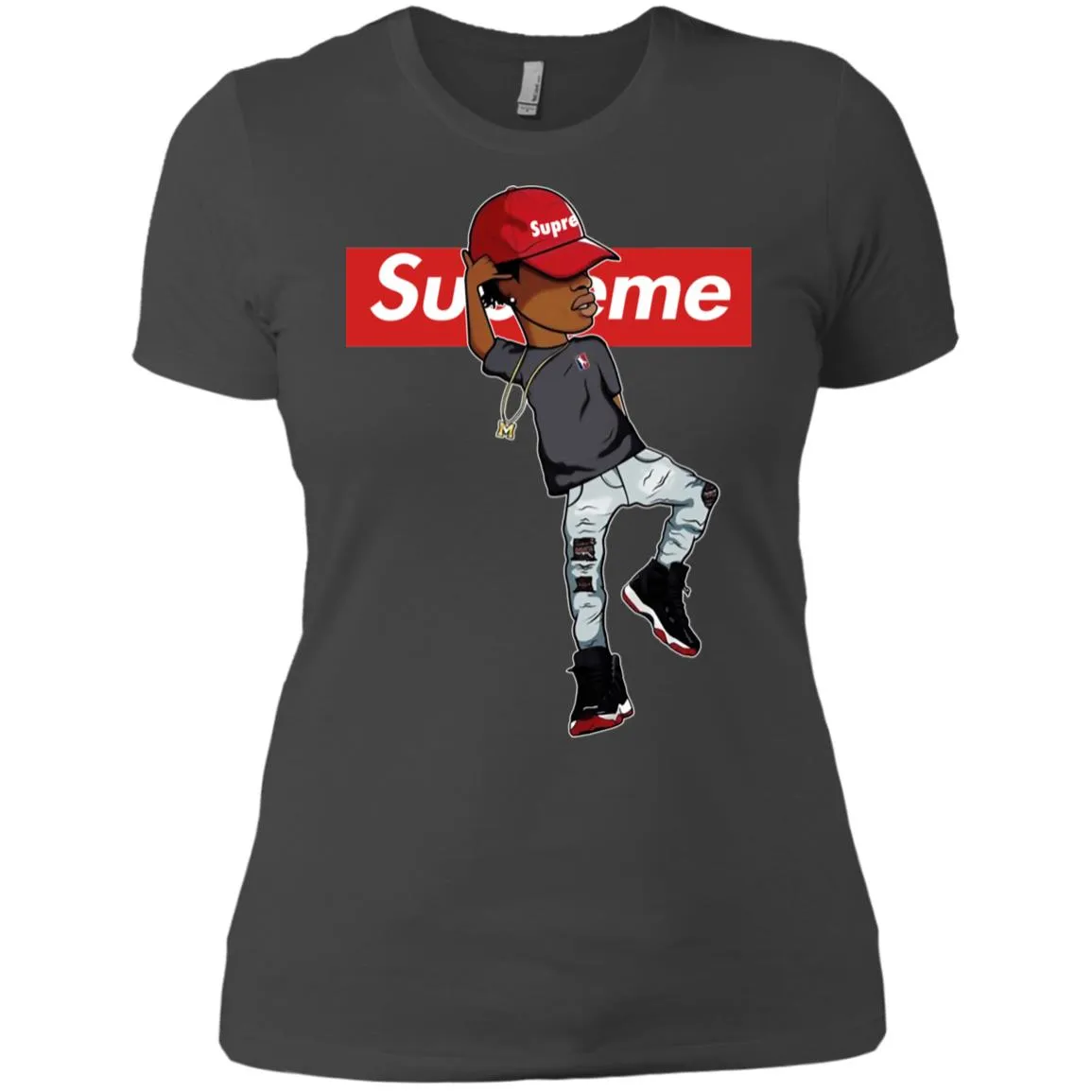 Supreme Marquese Scott T-shirt Women Cotton T-Shirt