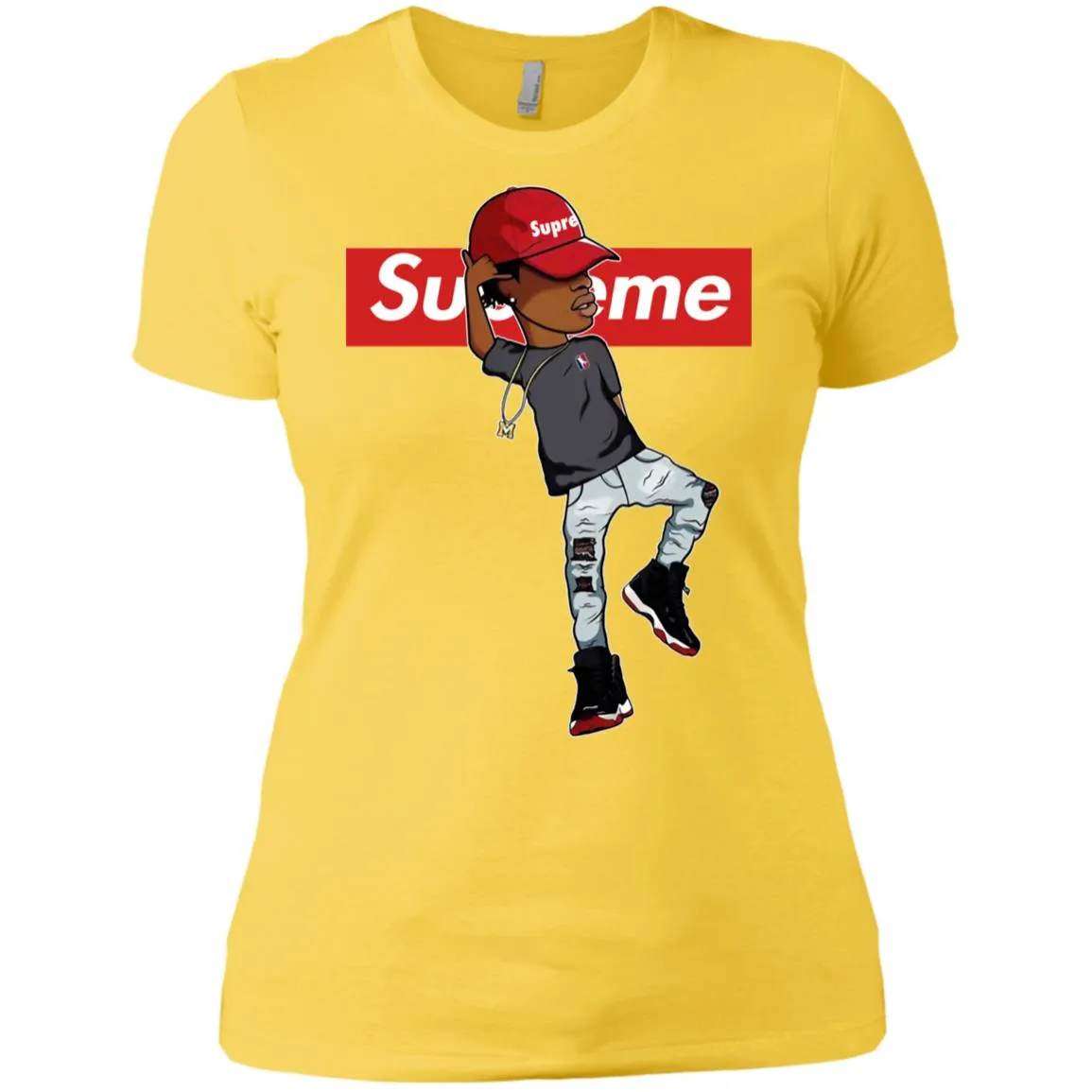 Supreme Marquese Scott T-shirt Women Cotton T-Shirt