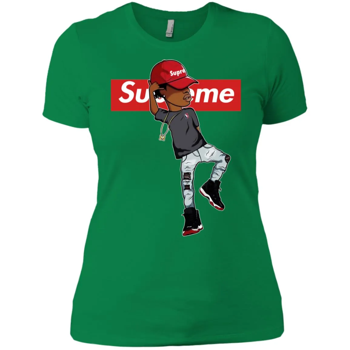 Supreme Marquese Scott T-shirt Women Cotton T-Shirt