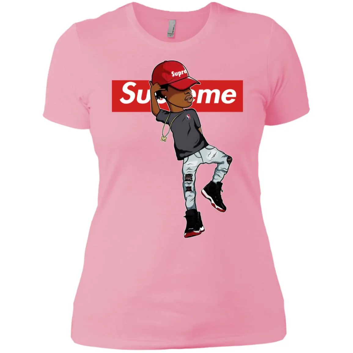 Supreme Marquese Scott T-shirt Women Cotton T-Shirt