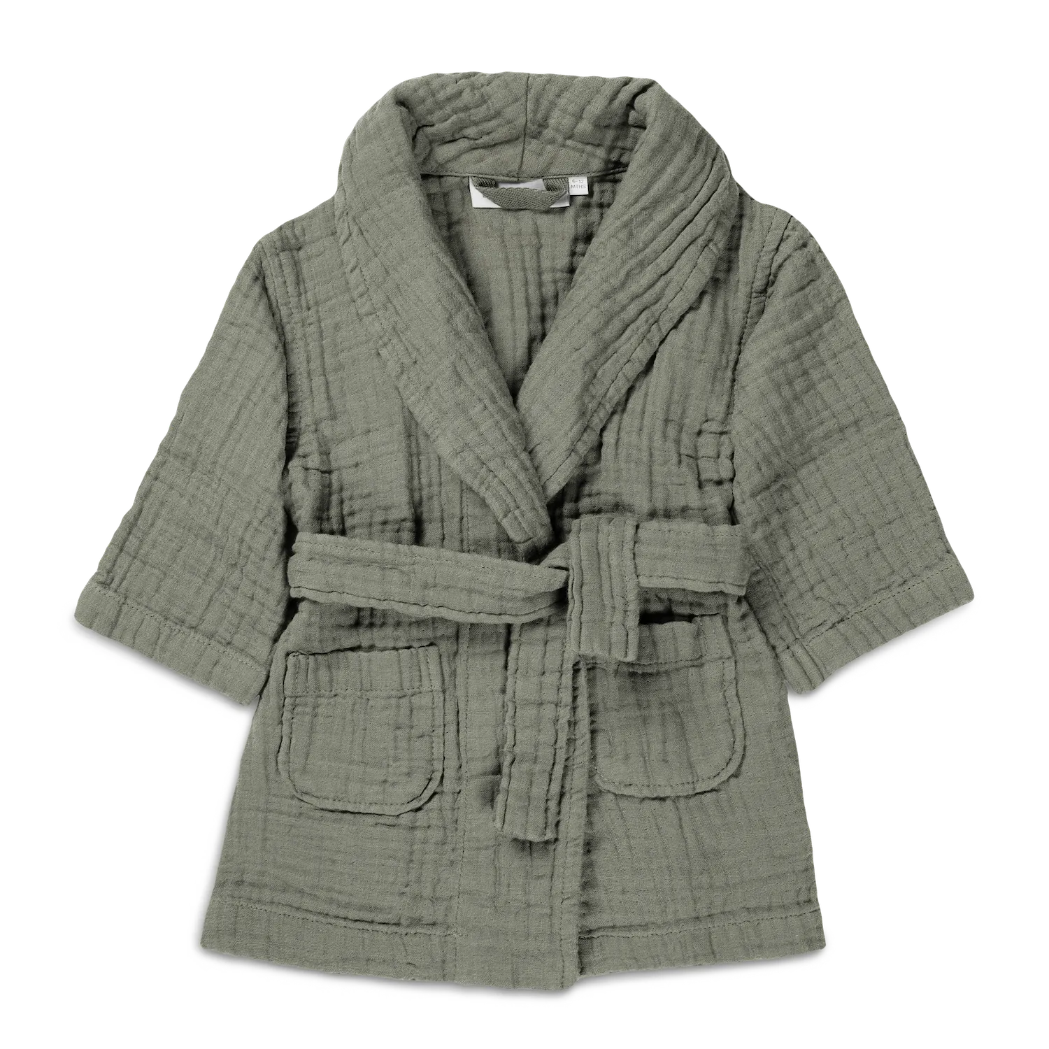 The Baby Dream Cotton Robe - Moss