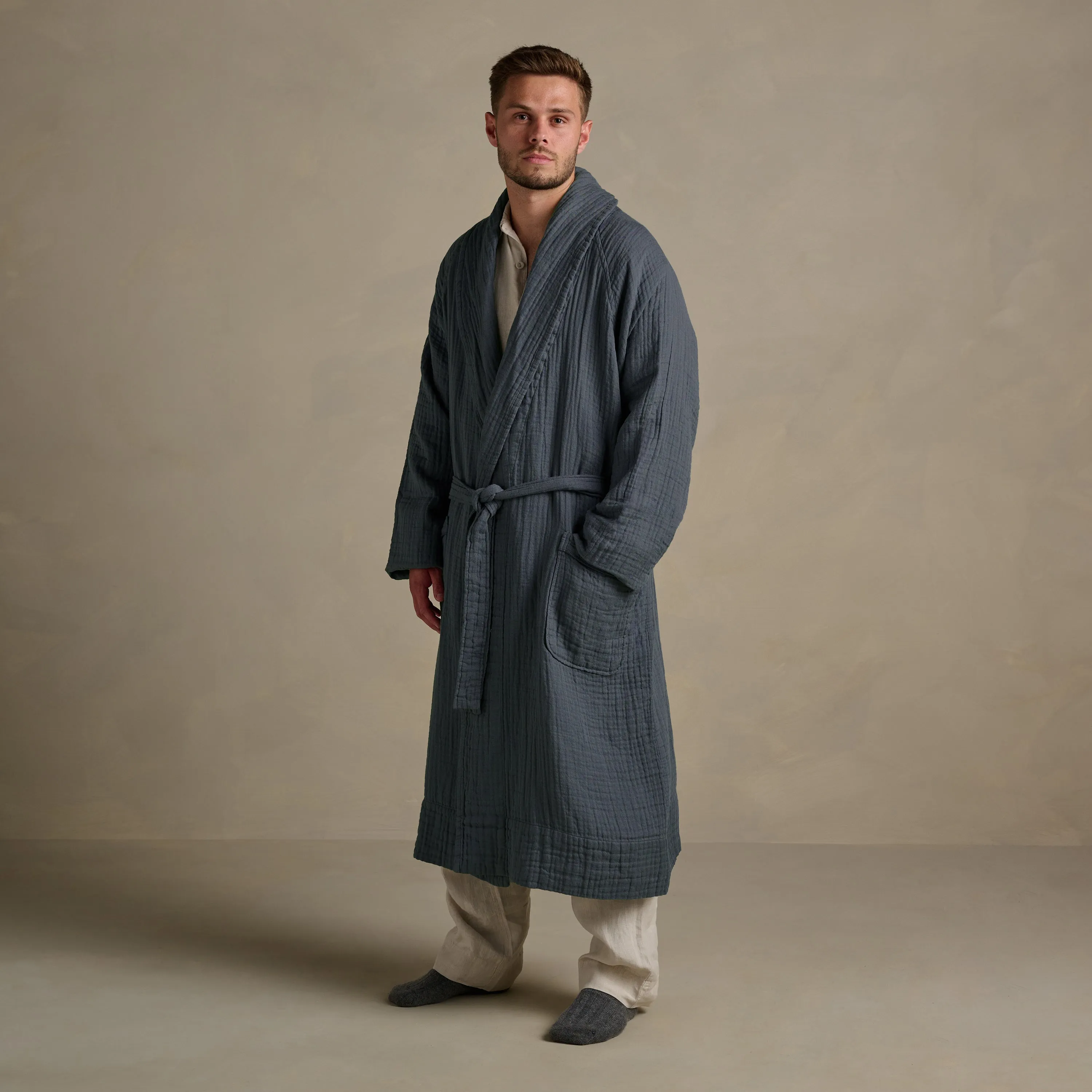 The Dream Cotton Robe - Ink