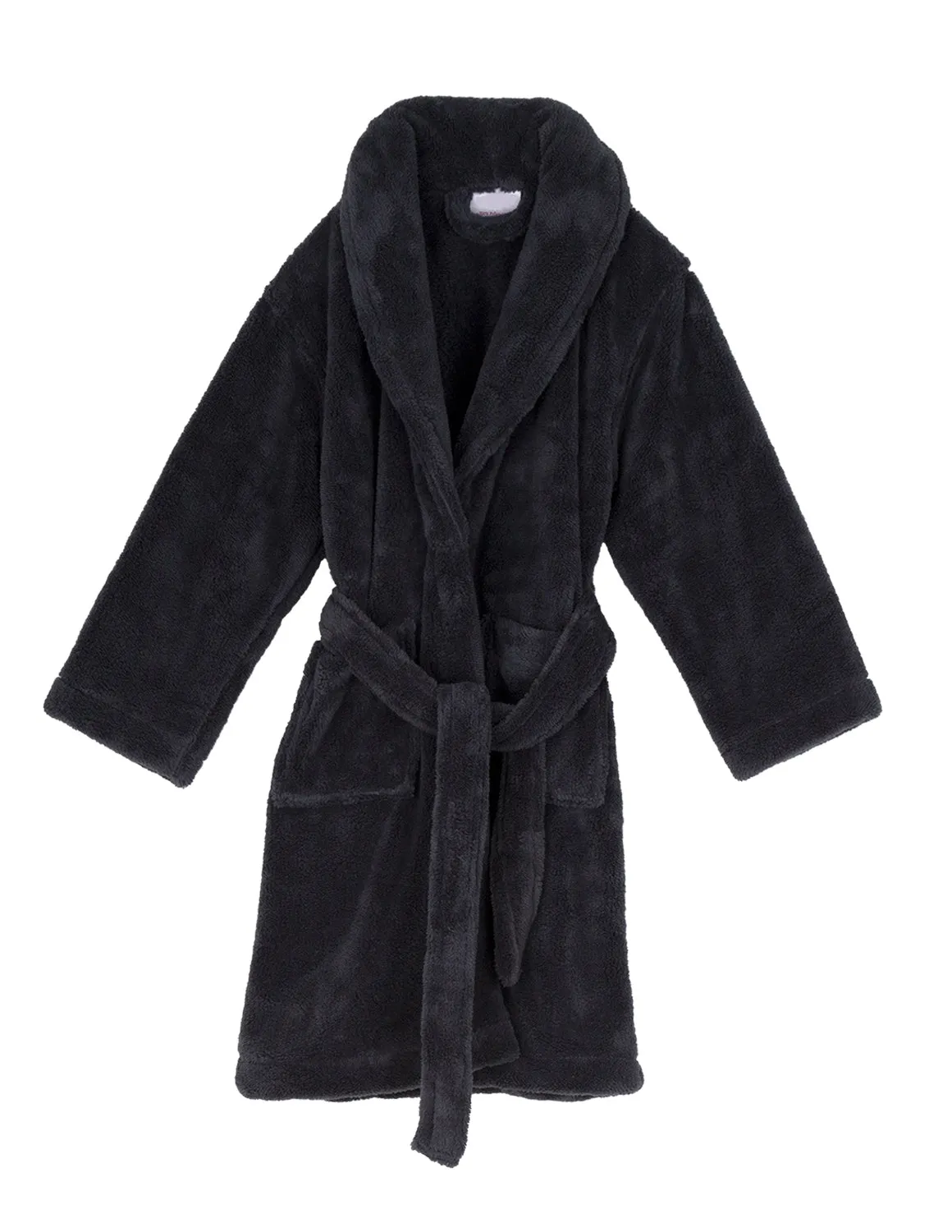 TowelSelections Boys Robe, Kids Plush Shawl Fleece Bathrobe
