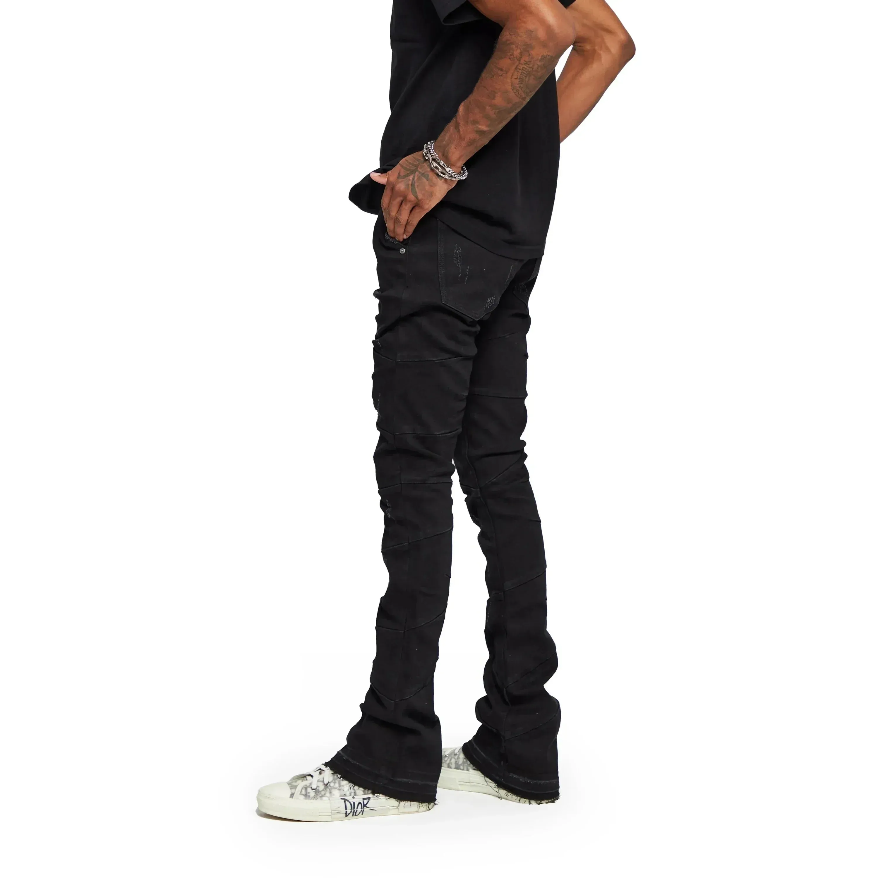 Valabasas "West" Stacked Flare Jean