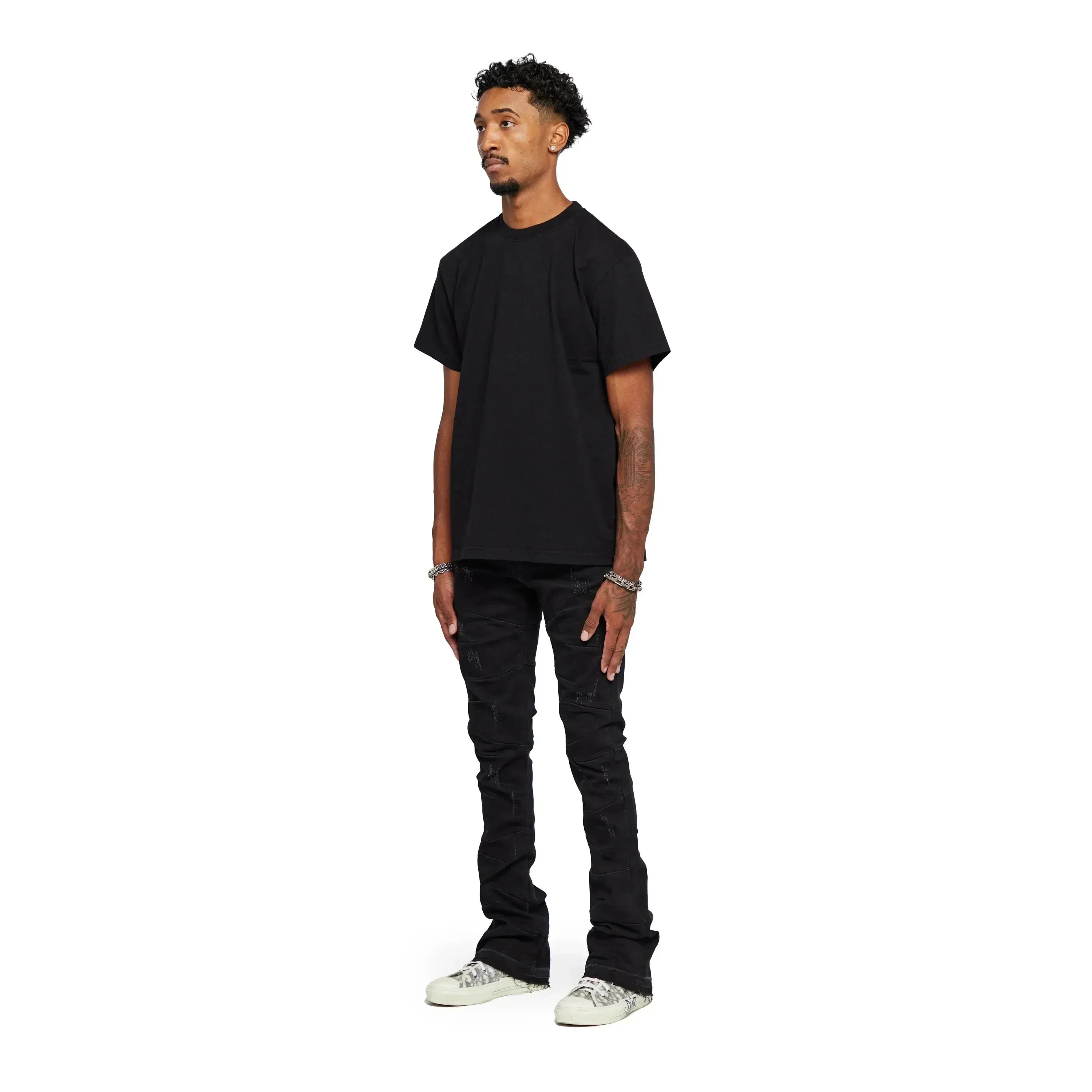 Valabasas "West" Stacked Flare Jean