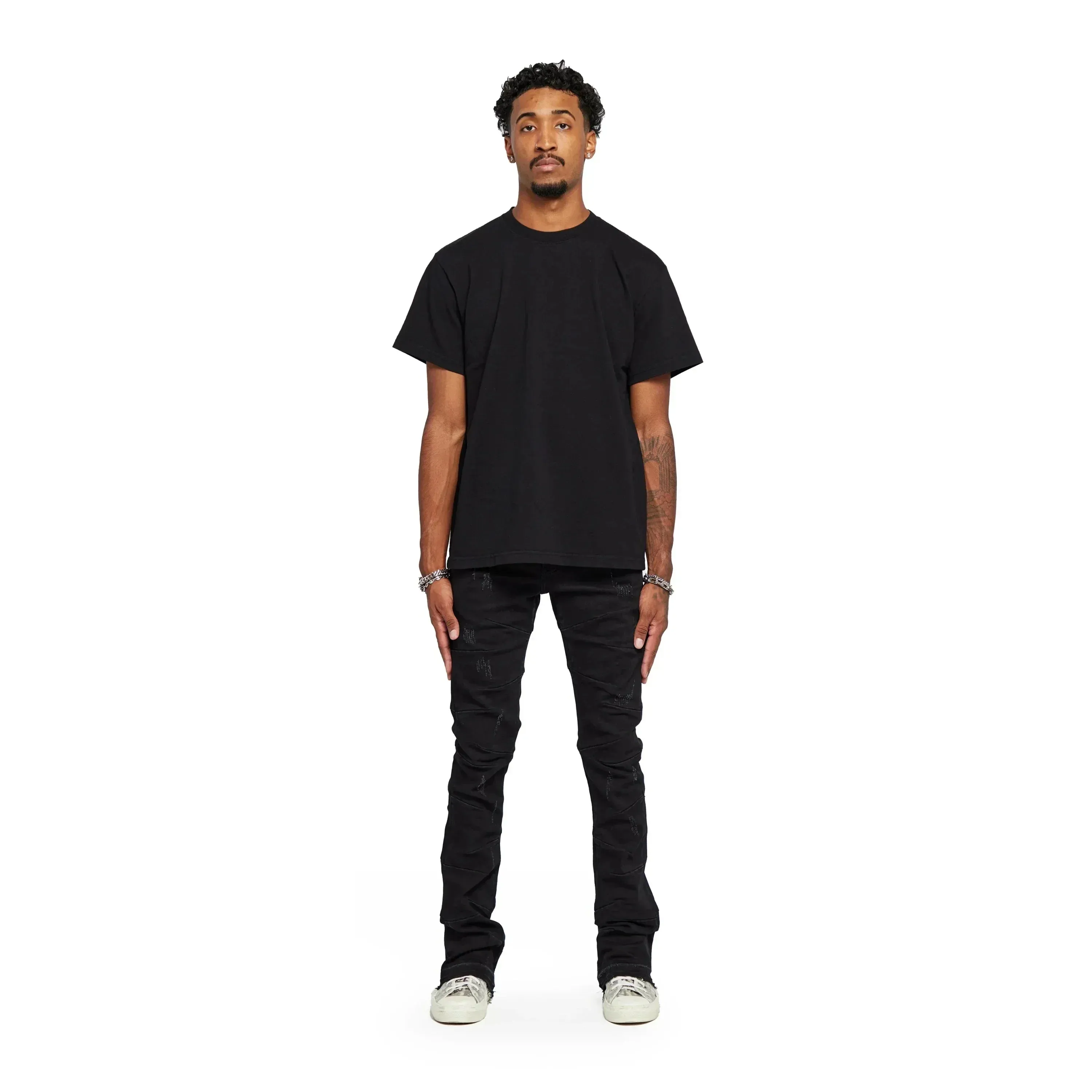 Valabasas "West" Stacked Flare Jean