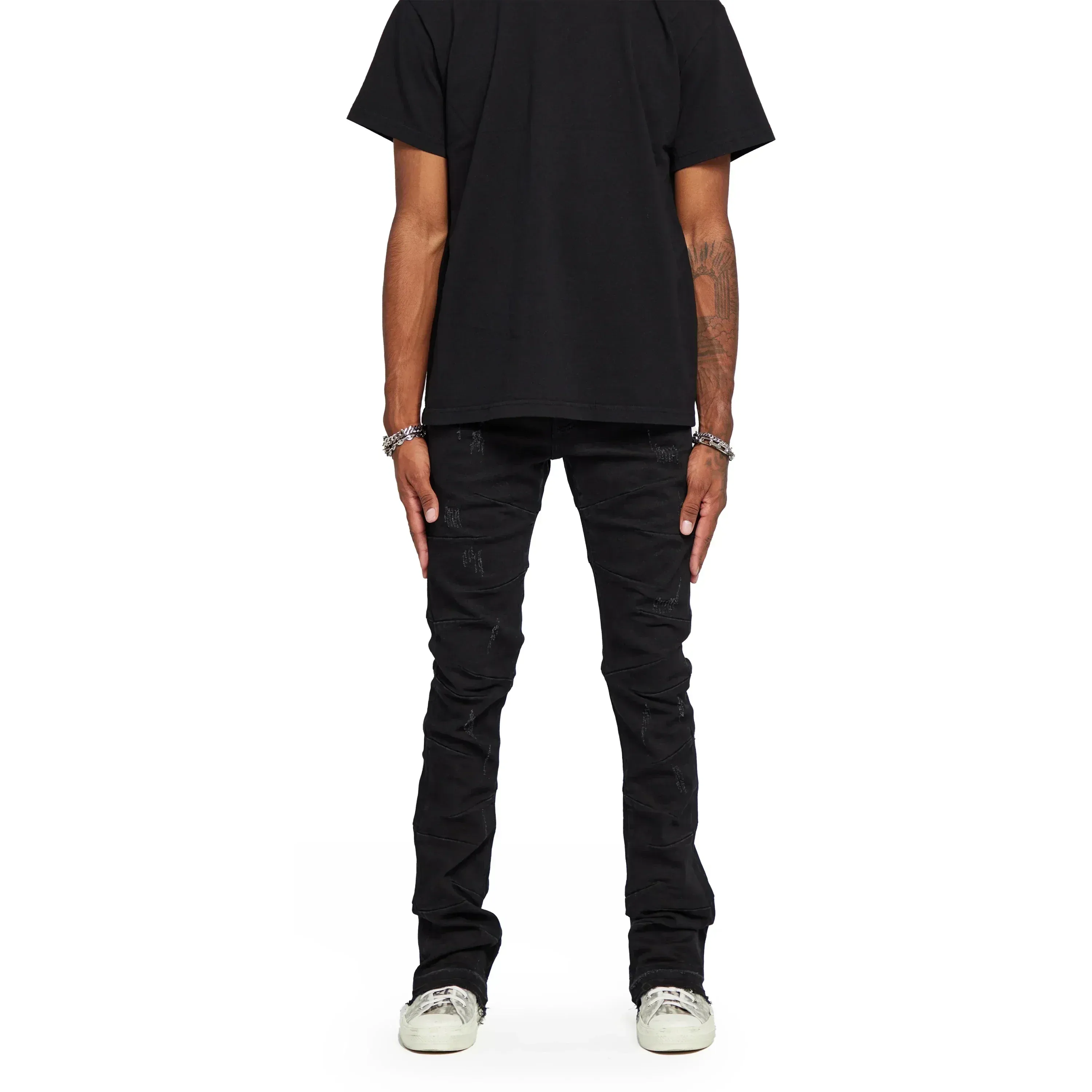 Valabasas "West" Stacked Flare Jean