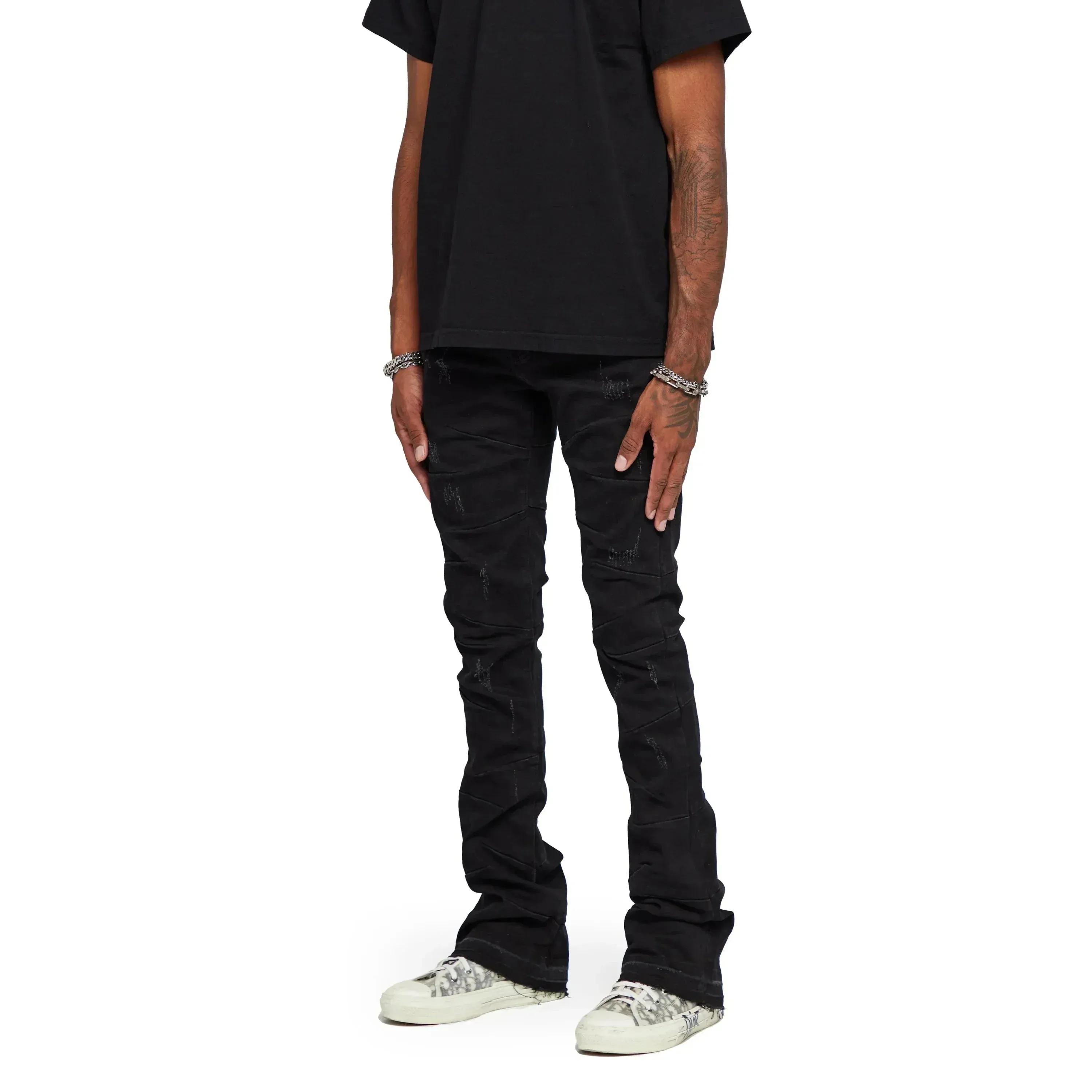 Valabasas "West" Stacked Flare Jean
