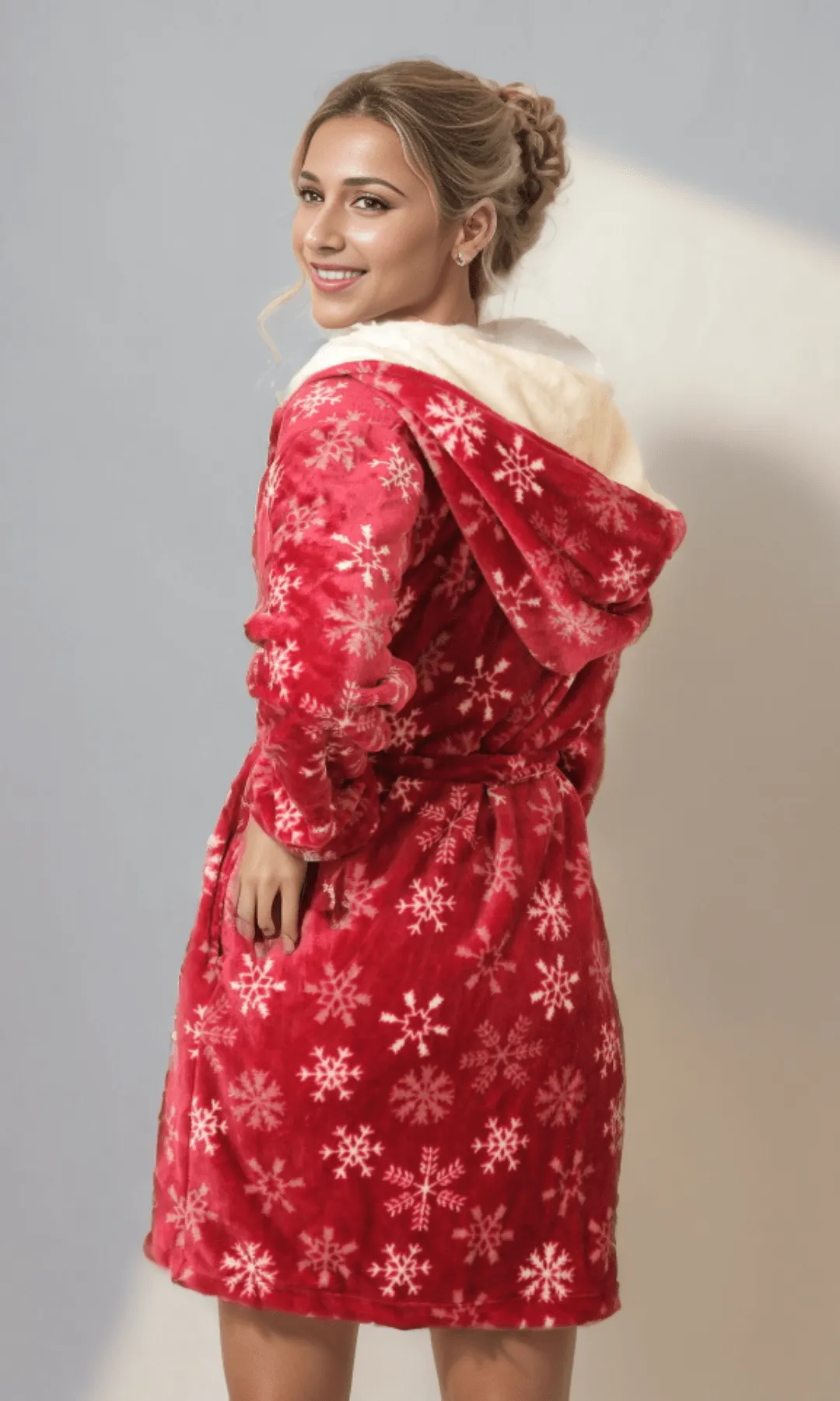 Women Home Robe (2023) - Burgundy