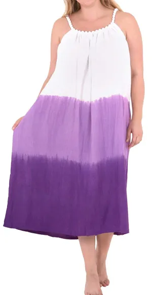Women's Dress Designer Sundress Beachwear Plus Evening Casual Cover ups Purple