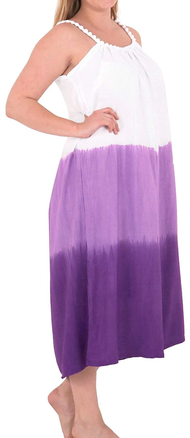 Women's Dress Designer Sundress Beachwear Plus Evening Casual Cover ups Purple